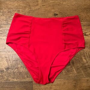 Extra Large Red Aerie Bathing Suit Bottoms